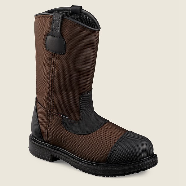 Bottes de Sécurité Red Wing - Maxbond - 12-Inch Waterproof Toe Pull-On - Marron Foncé - Homme 920CKJ